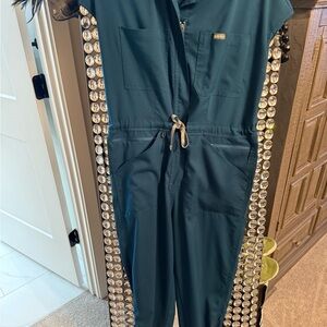 Teal Scrubs jump suit